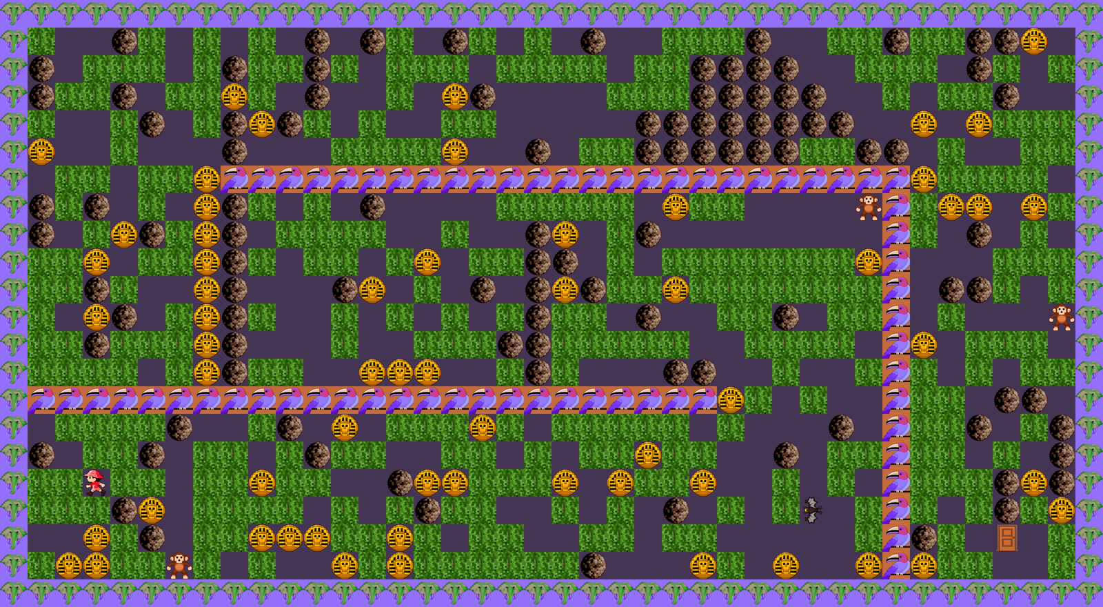 Hunter, cave 1, drawn whole
