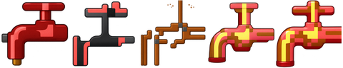 Acid tap in the five hidden worlds