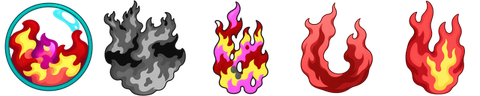 Fire in the five hidden worlds