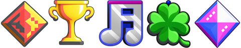 Falling treasure in the five hidden worlds